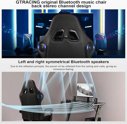 GTPLAYER Ace-Pro Gaming Chair with Footrest and Speakers