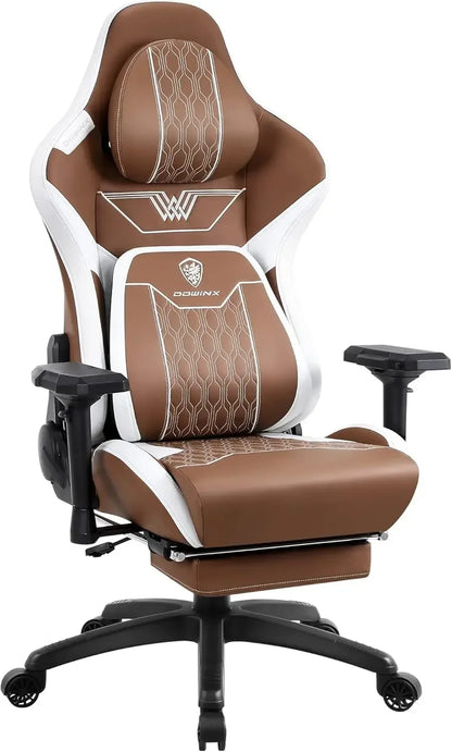 Dowinx Big and Tall Gaming Chair with Footrest and Lumbar support