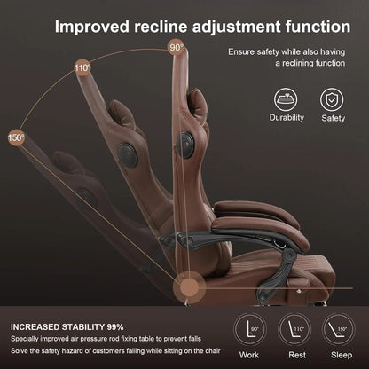 GTPLAYER Ace-Pro Gaming Chair with Footrest and Speakers