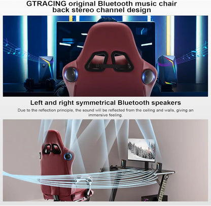 GTPLAYER Ace-Pro Gaming Chair with Footrest and Speakers