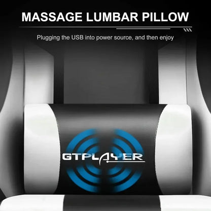 GTPLAYER Gaming Chair with Footrest and Lumbar Support, Height Adjustable