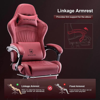 GTPLAYER Ace-Pro Gaming Chair with Footrest and Speakers