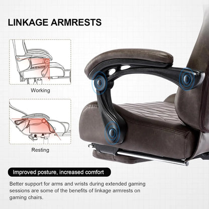 GTPLAYER Ace-Pro Gaming Chair with Footrest and Speakers