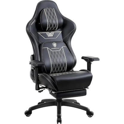 Dowinx Big and Tall Gaming Chair with Footrest and Lumbar support