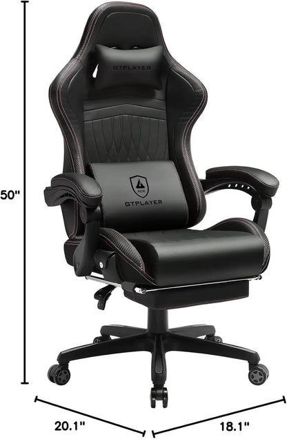 GTPLAYER Ace-Pro Gaming Chair with Footrest and Speakers