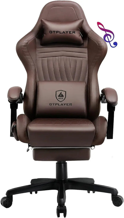 GTPLAYER Ace-Pro Gaming Chair with Footrest and Speakers