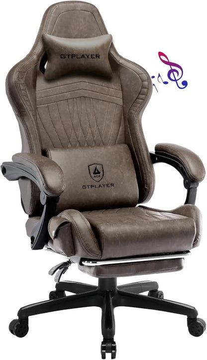 GTPLAYER Ace-Pro Gaming Chair with Footrest and Speakers