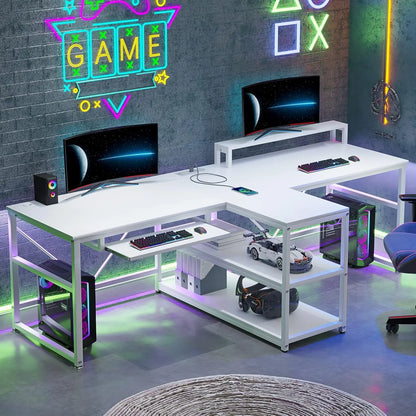 94.5" Home Office and Computer Gaming dual desk