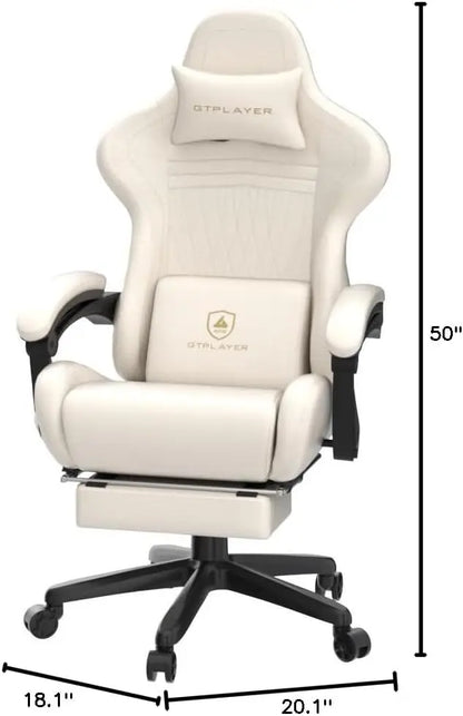 GTPLAYER Ace-Pro Gaming Chair with Footrest and Speakers
