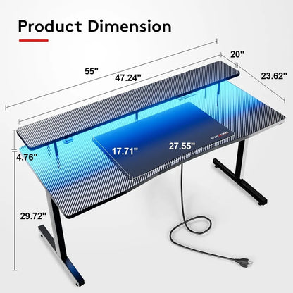 GTRACING GT210 Gaming Desk, RGB