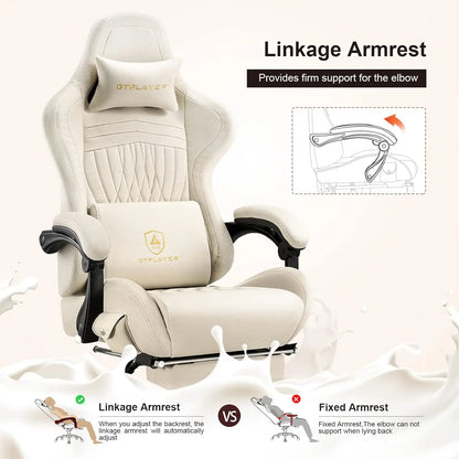 GTPLAYER Ace-Pro Gaming Chair with Footrest and Speakers