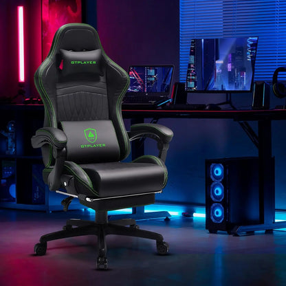 GTPLAYER Ace-Pro Gaming Chair with Footrest and Speakers