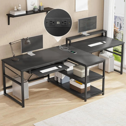 94.5" Home Office and Computer Gaming dual desk