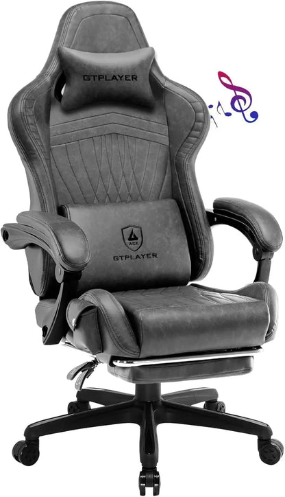 GTPLAYER Ace-Pro Gaming Chair with Footrest and Speakers