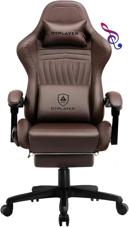 GTPLAYER Ace-Pro Gaming Chair with Footrest and Speakers