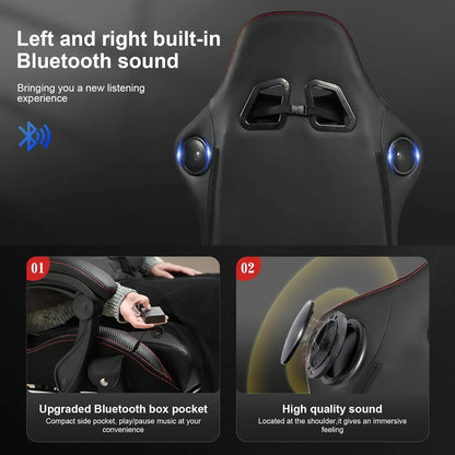 GTPLAYER Ace-Pro Gaming Chair with Footrest and Speakers