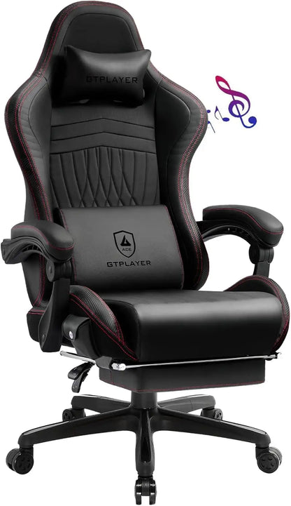 GTPLAYER Ace-Pro Gaming Chair with Footrest and Speakers