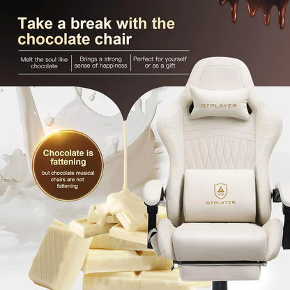 GTPLAYER Ace-Pro Gaming Chair with Footrest and Speakers