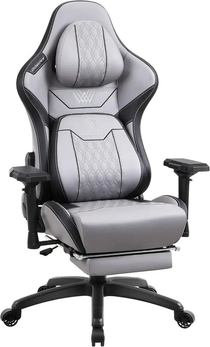 Dowinx Big and Tall Gaming Chair with Footrest and Lumbar support