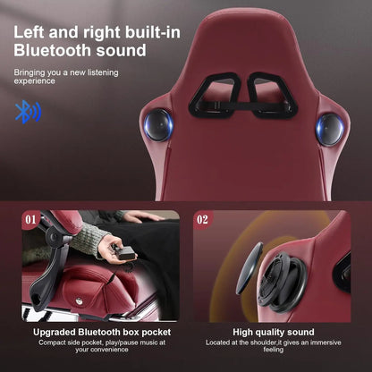 GTPLAYER Ace-Pro Gaming Chair with Footrest and Speakers