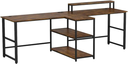 94.5" Home Office and Computer Gaming dual desk